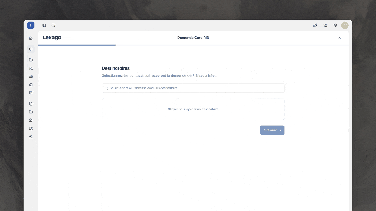 Sécurisation RIB pour notaires : démonstration animée de Lexago CertiRIB pour des échanges bancaires sécurisés et la prévention de la fraude au virement
